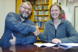 Paul and Liz at CAR Video Unit